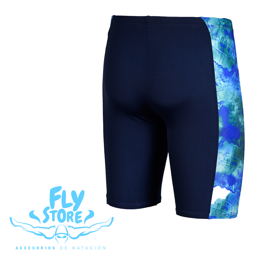 Navy Neon Marbled